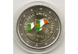 2 Euro Italië 2011 150 jaar Republiek gekleurd 133/3