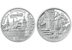 10 euro Oostenrijk 2011 Klagenfurt Proof in origineel doosje & c