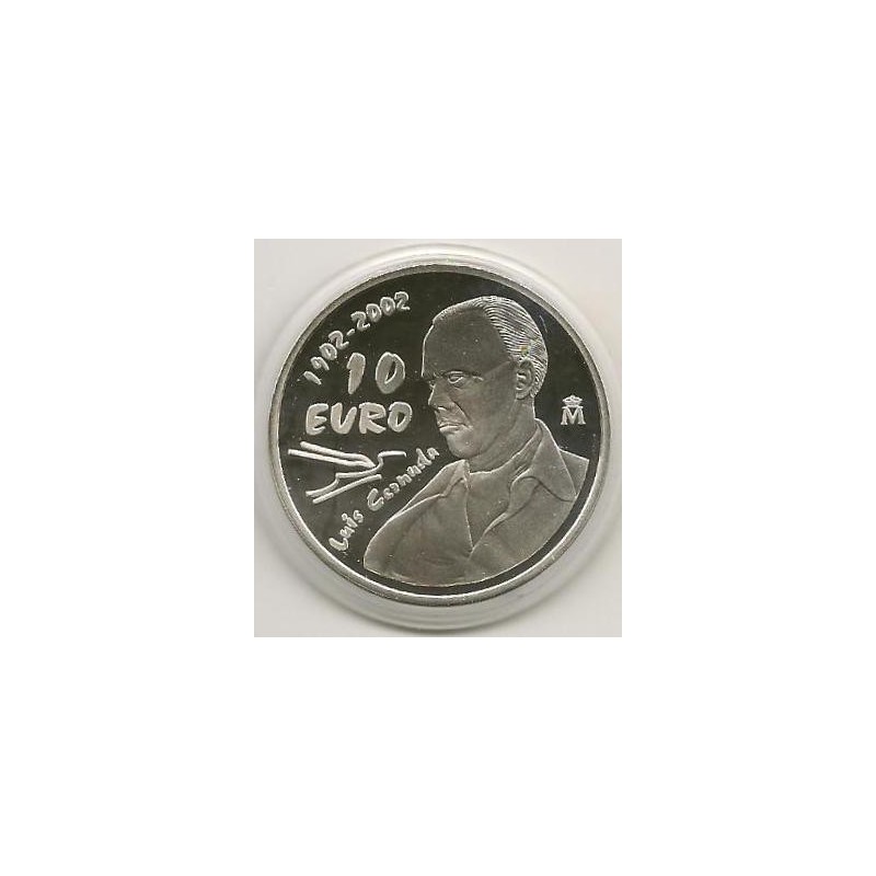 Spanje 2002 10 euro Luis Cernuda Proof