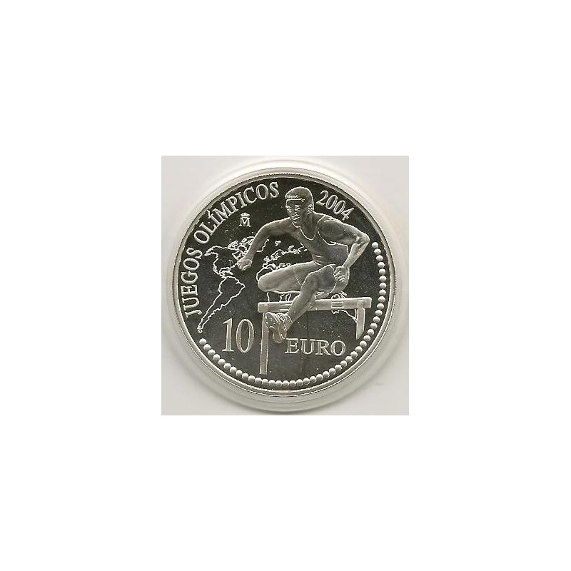 Spanje 2004 10 euro  Olymp. Zomerspelen Proof