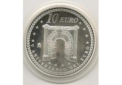 Spanje 2007 10 euro 5 jaar Euro samenwerking Proof