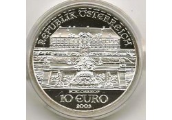 10 Euro Oostenrijk 2003, Schloss Hof Proof incl. Orig doosje & c