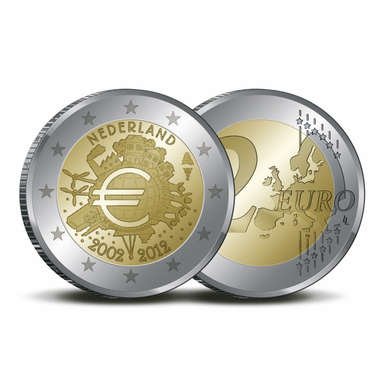 Nederland 2012 2 Euro 10 jaar Euro