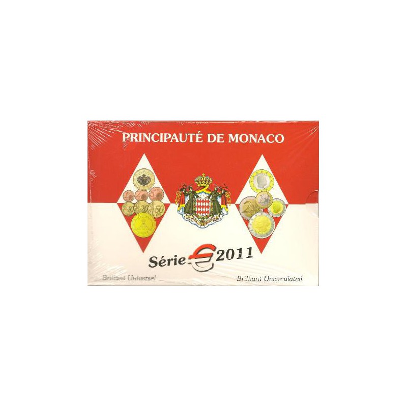 Monaco 2011 Bu set incl. de 2 euro comm.