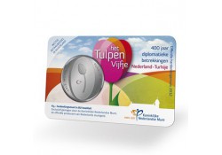 Nederland 2012 5 euro het Tulpenvijfje BU in Coincard