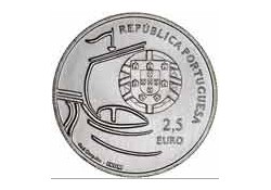 Portugal 2012 2½ euro 100 jaar Universety of Lisbon