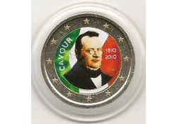 2 Euro Italië 2010 Graaf van Cavour Gekleurd 111/3