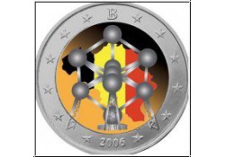 2 Euro België 2006  Atonium Gekleurd 016/2