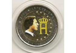 2 Euro Luxemburg 2004 Groothertog Henri Gekleurd 002/2