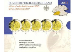2 Euro Duitsland 2013 serie ADFGJ  Klooster Maulbronn Proof