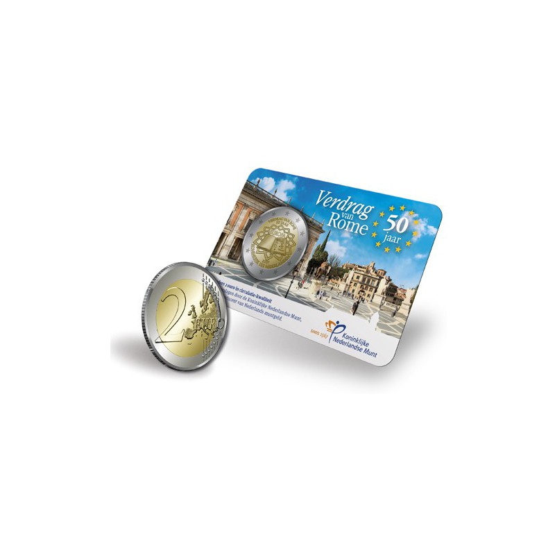 Nederland 2007 2 Euro Verdrag van Rome Unc  In coincard