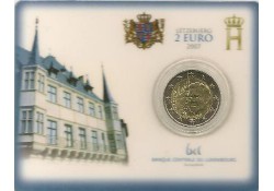 2 Euro Luxemburg 2007 Paleis Groothertog Bu in Coincard