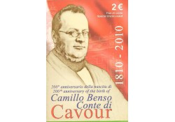 2 Euro Italië 2010 Graaf van Cavour Bu in blister