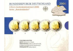 2 Euro Duitsland 2006 ADFGJ  Schleswig Holstein Proof