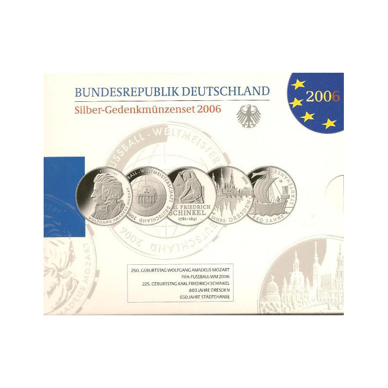 10 euro Duitsland 2006 5X Proof
