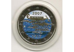 2 Euro Finland 2007 90 jaar onafhankelijkheid Gekl. 053/2