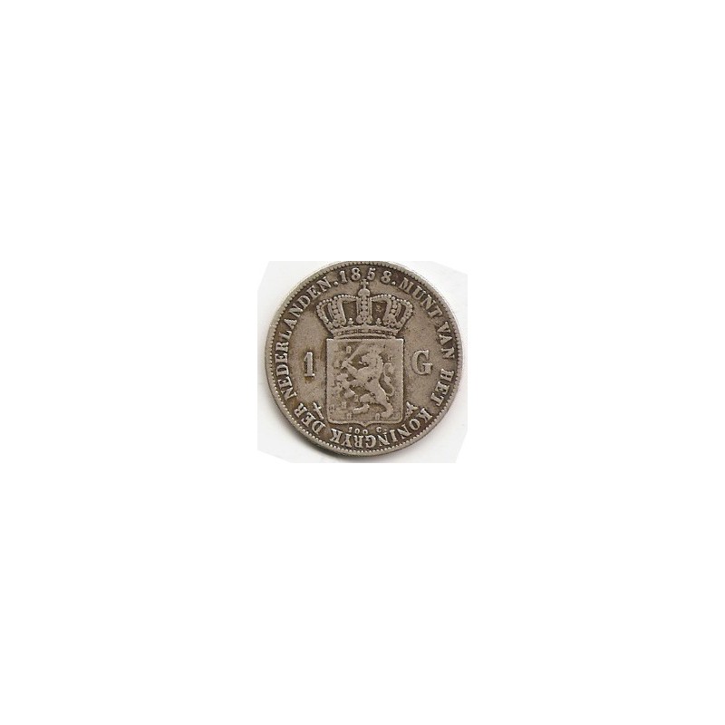 1 gulden 1858 ZF