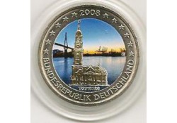 2 Euro Duitsland 2008 Unc Hamburg gekleurd 57/061/5