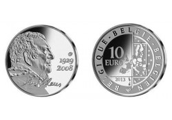België 2013 10 Euro Hugo Claus proof incl doosje & cert.