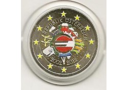 2 Euro Oostenrijk 2012 10 jaar Euro Gekleurd 153/4