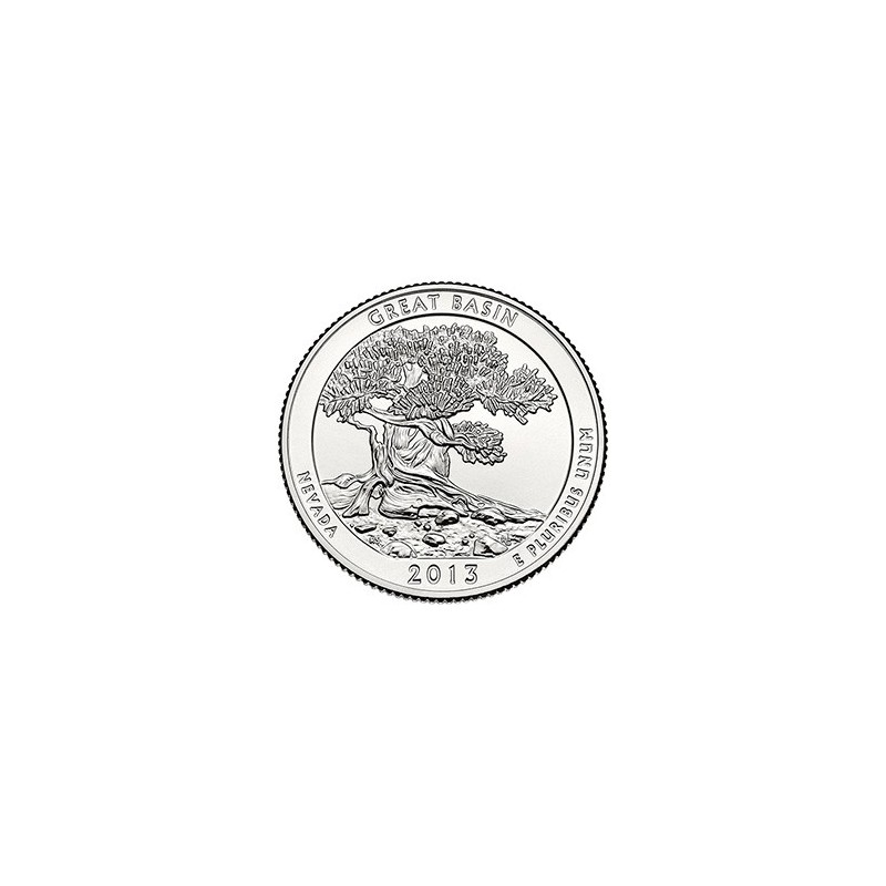 KM 544 U.S.A ¼ Dollar Great Basin 2013 D UNC