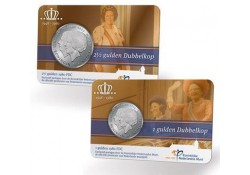 1 & 2½ gulden 1980 Dubbelkop in Coincard