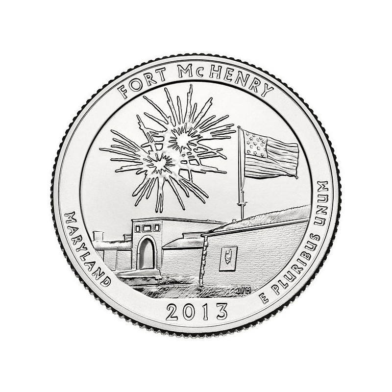 KM 545 U.S.A ¼ Dollar Fort McHenry 2013 D UNC