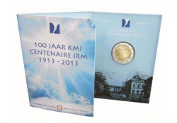 2 Euro België 2013 100 jaar KMI FDC