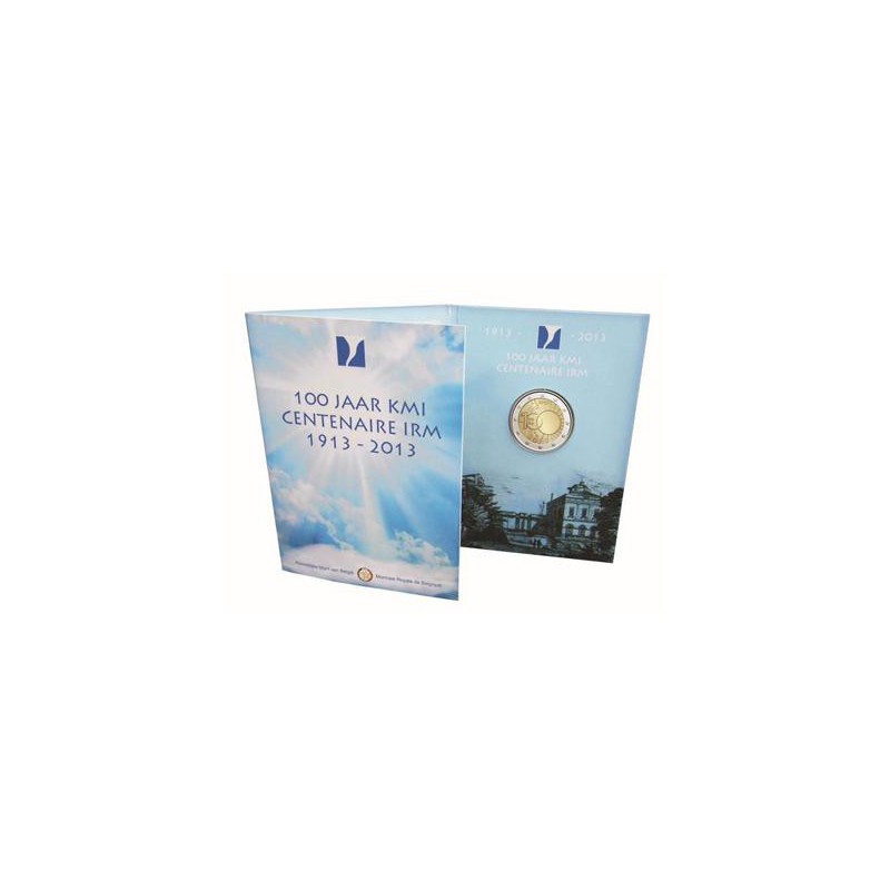 2 Euro België 2013 100 jaar KMI FDC