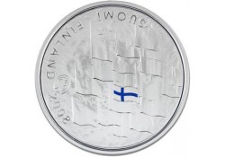 Finland 2008 10 Euro Finse Vlag Proof Incl dsje & cert.