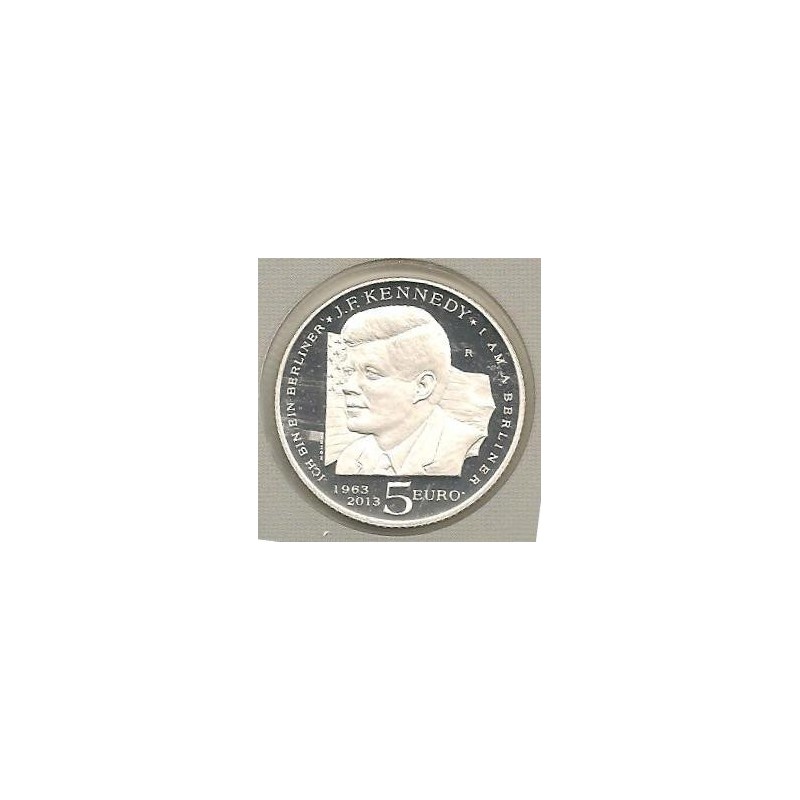 San Marino 2013 5 Euro Zilver John F. Kennedy in orig. Blister