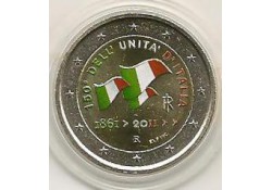 2 Euro Italië 2011 150 jaar Republiek gekleurd 133/1