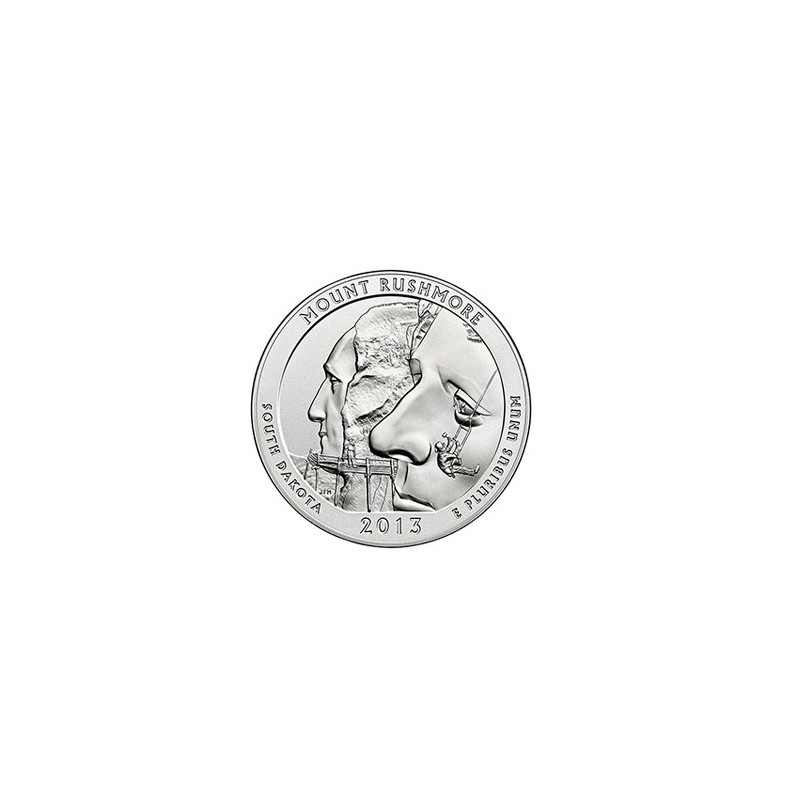 KM 546 U.S.A ¼ Dollar Mount Rushmore 2013 S UNC