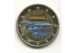 2 Euro Finland 2007 90 jaar onafhankelijk Gekleurd  053/3