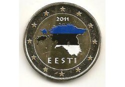 2 Euro Estland 2011 gekleurd in capsule Type 1