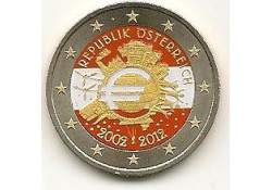 2 Euro Oostenrijk 2012 10 jaar Euro Gekleurd 153/3